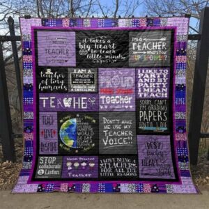 I Love Being A Teacher Quilt Blanket Tr12  Quilt